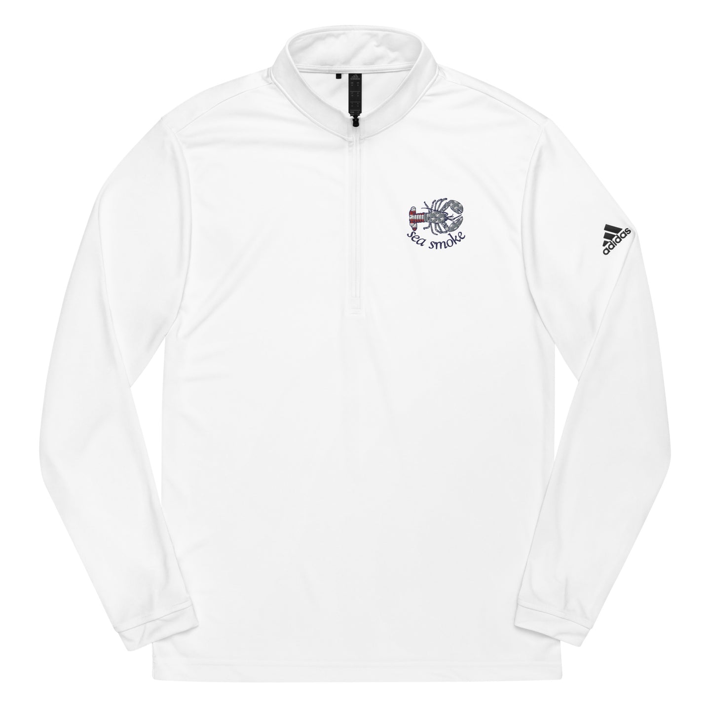 Sea Smoke Lobster Adidas Quarter Zip Pullover