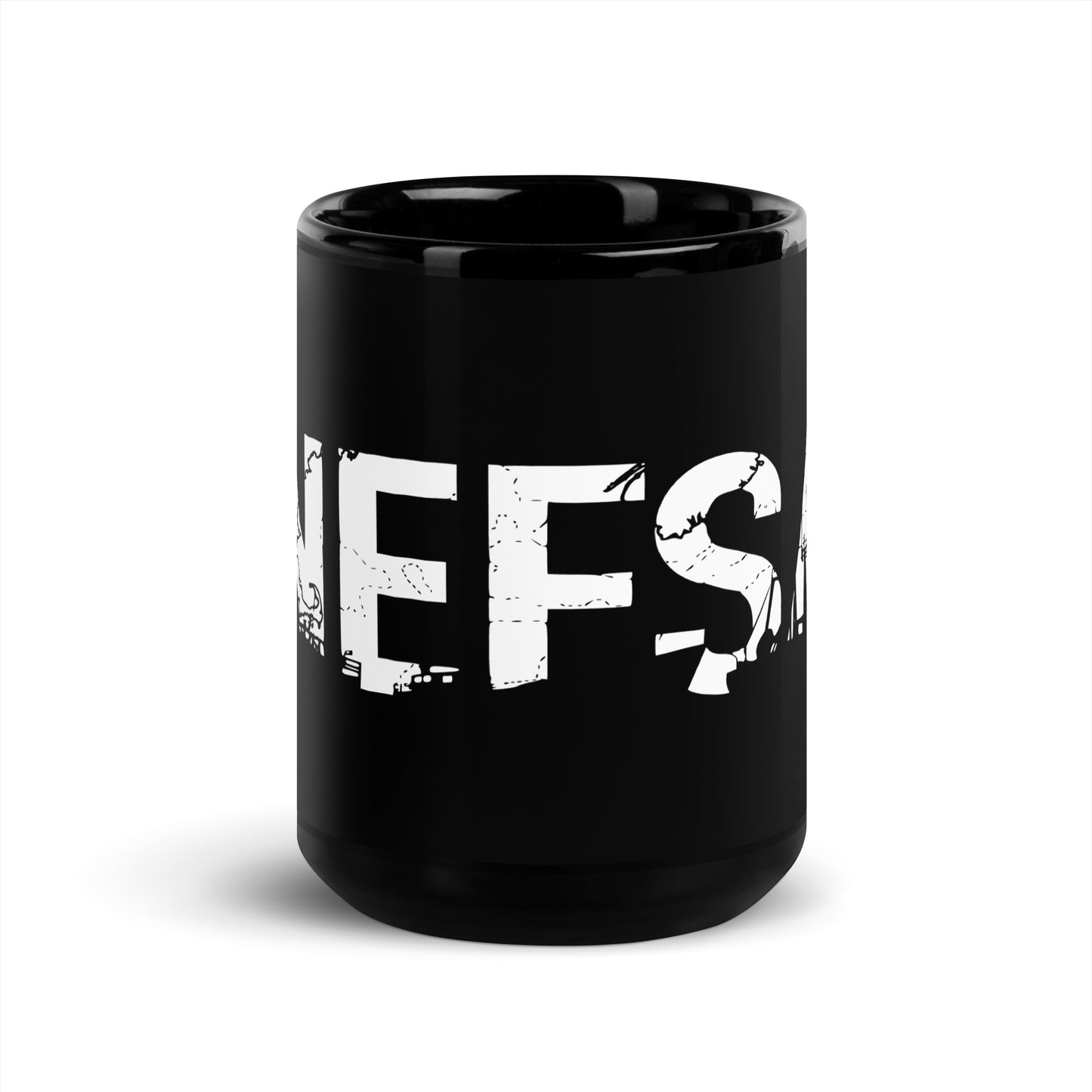 NEFSA Black Glossy Mug