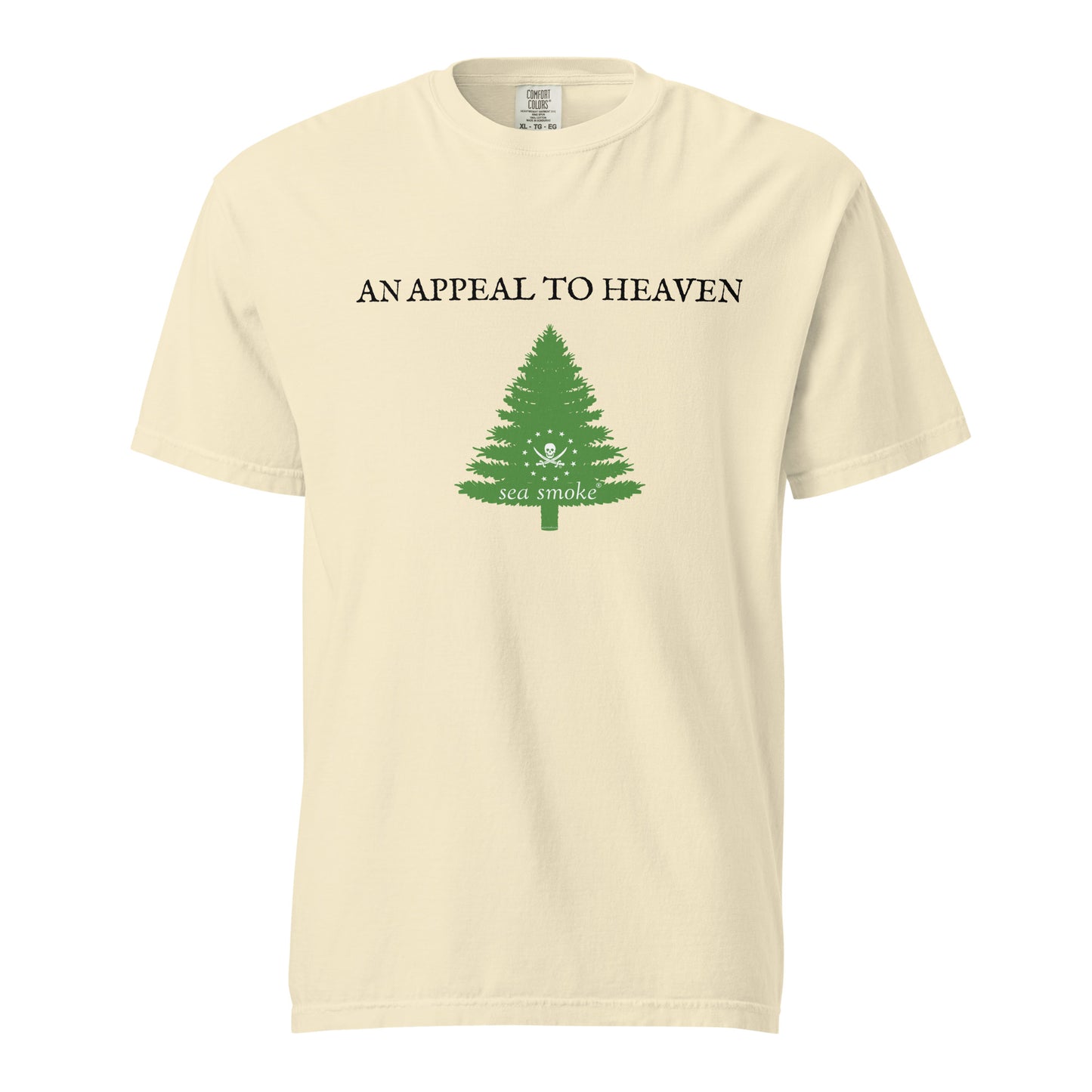Sea Smoke An Appeal To Heaven Unisex Garment-Dyed Heavyweight T-Shirt