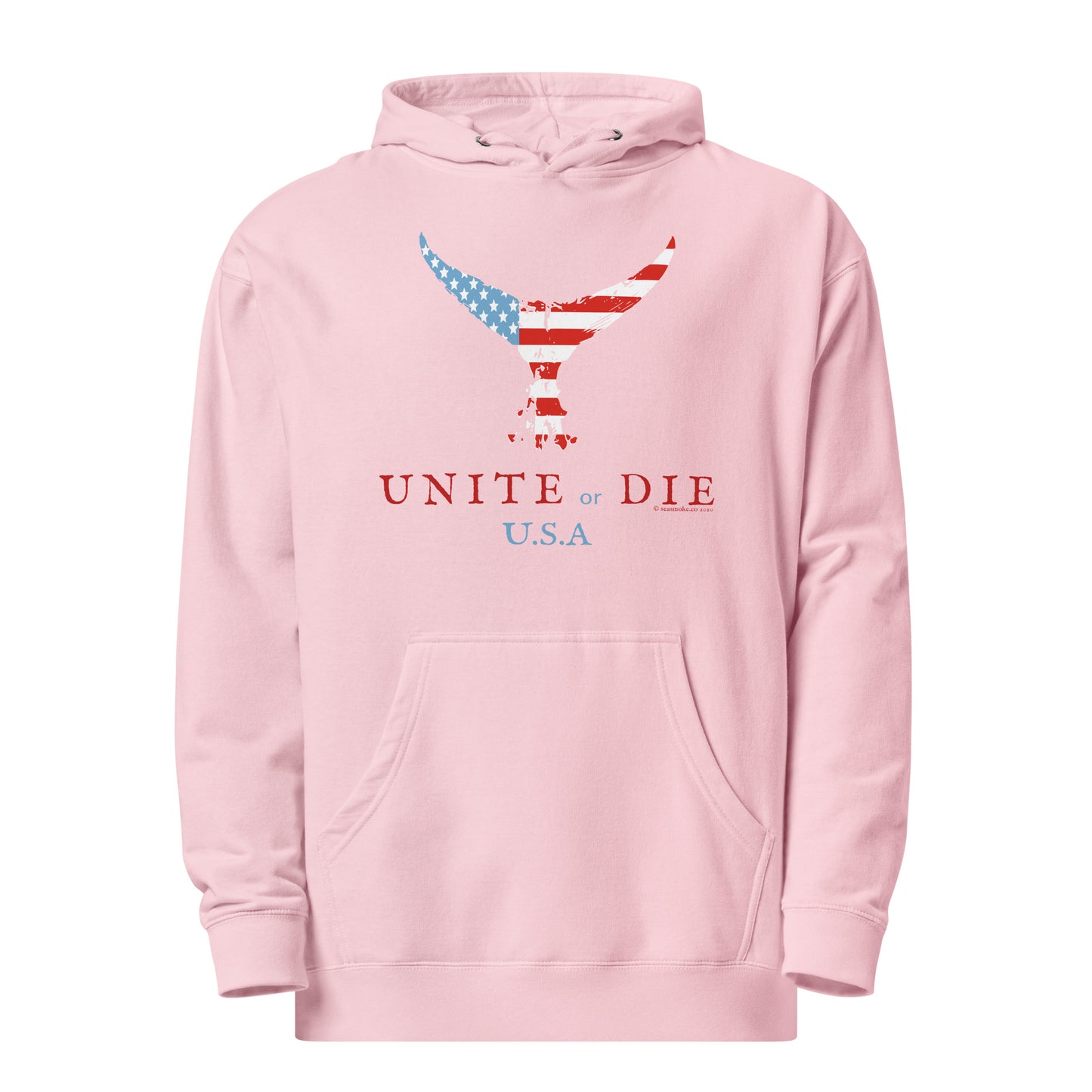 Unite Or Die Tuna Tail USA Unisex Midweight Hoodie