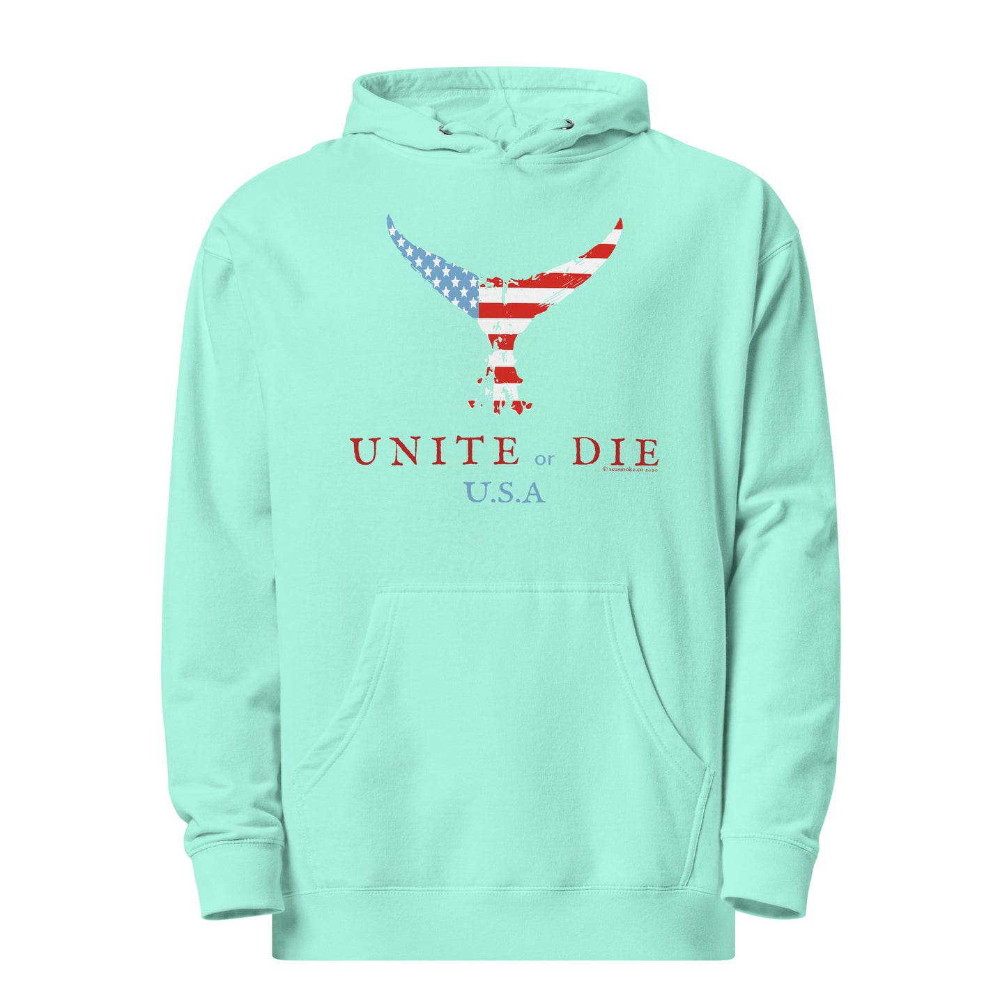 Unite Or Die Tuna Tail USA Unisex Midweight Hoodie
